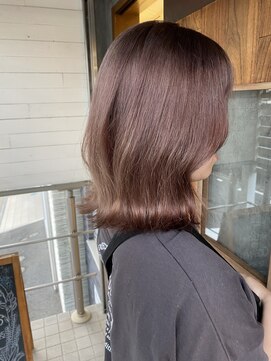 ハグ 横浜(HUG) ピンクベージュボブ