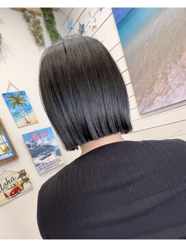 ラニハナクドウ(lanihana.kudo) +＊～ブリーチ無しカラー【モスオリーブ】～＊+