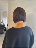 <小岩井美希>ぷつっとボブ/透け感オリーブベージュ/ブリーチなし