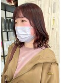 【soso 伊勢田】チェリーレッド×イヤリング【横浜/ブリーチ】