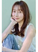 小顔ワンカール ナチュラルミディアムヘア