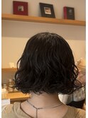 ムースで簡単セットボブパーマ