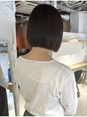 【三ツ井純】10代20代30代　切りっぱなしボブ ブラウンカラー