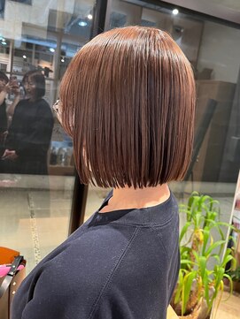 ガーデンヨコハマ(GARDEN YOKOHAMA) 切りっぱなしボブタッセルボブベージュカラーダブルカラー