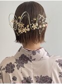 タイトヘアセット　成人式ヘア 振袖ヘア　【maiko】