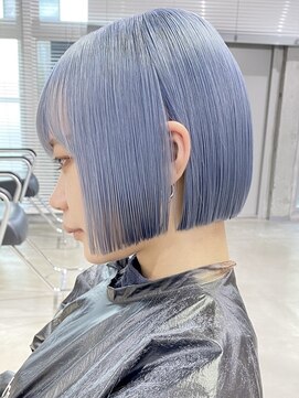 ネハス ナガオカ(nehus.nagaoka) ブリーチ/透明感カラー/ウルフレイヤーロング/ボブルフ