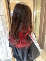 プログレス 仙台駅東口店(PROGRESS) インナーカラー/レッド/赤/イヤリングカラー/ブリーチ