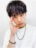 メンズニュアンスパーマ韓国風マッシュナチュラルパーマ(清水)