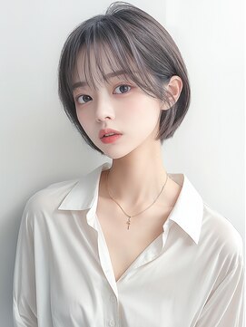 カバーヘア 上尾西口店(COVER HAIR) 透けバング前下がり切りっぱなしボブショートp1上尾20代30代40代