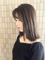 アメリア(Ameria)&nbsp;アッシュミディアム外ハネ◎stylist赤木