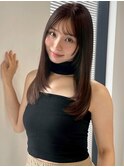 レイヤーカット 顔周りカット シースルーバンク 艶髪 髪質改善