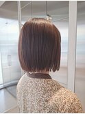 秋色◎20代30代小顔見せ大人ストレートボブ×髪質改善