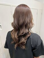 ロッカ(ROCCA)&nbsp;デザインカラーシフォンブラウンロング