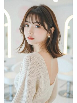 外ハネ/ボブ/ミディアム