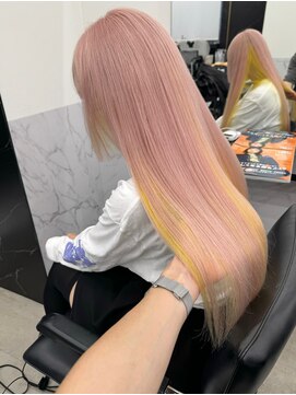 エゴル ナゴヤサカエ(ENGOL NAGOYA SAKAE) 坂野貴哉/ピンクカラー/インナーカラー/ハイトーンカラー