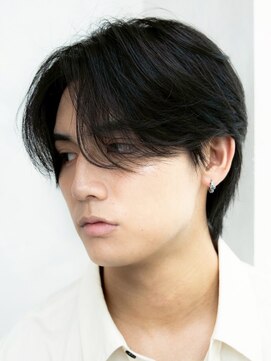 ルーシー 渋谷(LUCEY) センターパートフェザーパーマシャドウパーマメンズパーマ