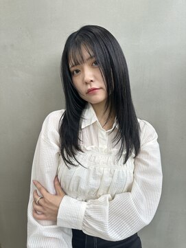 ハル ヘアスタジオ(haRu hair studio) 髪質改善ストレート×フロントレイヤー