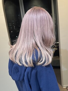 ニモ(NIMO.) ホワイトピンク/ハイトーン/Wカラー/ボブ/ピンクベージュ