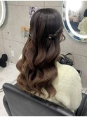 ねじりハーフツイン/心斎橋ヘアセット