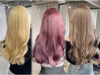 トリムバイエンヴィ(tlim by ENVY)の写真/【ケアブリーチ+カラー+TR ￥ 16500】ブリーチクーポン多数ご用意◎ 【三宮/元町/ ブリーチ】