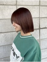 ココロヘアーリリク(Cocolo hair LILIC)&nbsp;ラベンダーグレージュ/切りっぱなしボブ