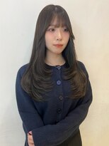 アクシス 栄店(`AXIS)&nbsp;森崎ワンホンレイヤー/ミルクティーブロンド/ダークブルー/栄