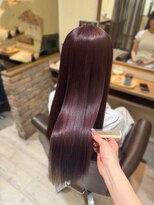 ヘアメイク シュシュ(Hair make chou chou) ブリーチなし ブリーチなしダブルカラー 髪質改善 ピンク