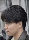 フェザーショートセンターパート