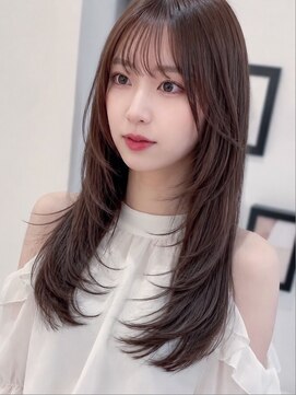 ケアシンサイバシ(CARE shinsaibashi) シースルーバング×柔らかレイヤー