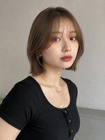 フォト 新宿三丁目(foto) 髪質改善縮毛矯正くびれレイヤー切りっぱなしボブ