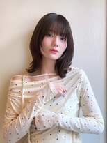 イデアル(Ideal) 小顔見せ効果抜群◎大人気くびれミディアムヘア*
