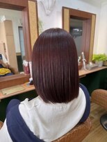 ラ ナチュール 国立店(La nature) 深みのあるピンクブラウン×ぱつっとボブ