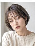 大人ショート　白髪ぼかし　白髪染め　ハイライト　40代50代60代