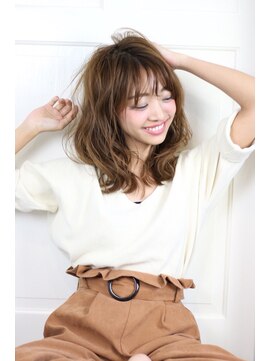 アース コアフュールボーテ 松本庄内店(EARTH coiffure beaute) 大人可愛いナチュラル大人可愛いナチュラルセミロング