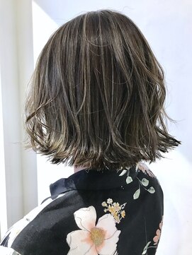 チクロヘアー(Ticro hair) 【ticrohair大石】コントラストグレージュ