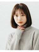 柔らかなシンプルボブ1