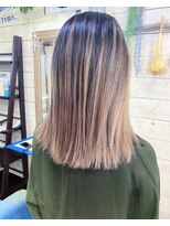 トーク 伊丹本店(TAL'KE)&nbsp;TAL'KE/バレイヤージュグラデーション×ホワイトベージュ_519