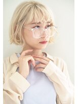 ジョエミバイアンアミ(joemi by Un ami)&nbsp;《joemi 新宿》切りっぱなしホワイトボブ　近江