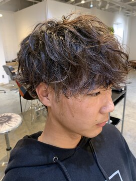 エルオム(EL.HOMME) 【MITSU】スリークショート×スパイラルパーマ×ツーブロック