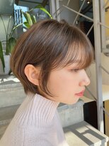 ロンド ストラーダ 心斎橋(Lond strada)&nbsp;【津賀　涼】ショートグレージュカラーボブウルフココアベージュ