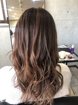 レーヴ(REVE)&nbsp;バレイヤージュ　グレーベージュ