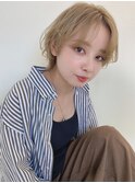 Aラインボブ×ふわふわショート