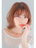 カジュアルウルフボブ/薄めバング/透け感/束感<原宿>