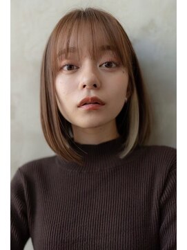 イルハバナ 渋谷(ill HAVANA) イヤリングカラー/透明感カラー/大人ボブ