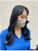 【roubu.】韓国風ブルーブラックカラー