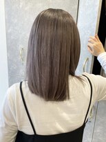 アース コアフュールボーテ 川中島店(EARTH coiffure beaute) ミルクティーグレージュプチシャドールーツケアブリーチ