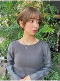 大人ショートボブ/根元ふんわり/20代 30代 40代50代