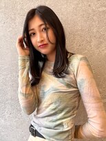 アース 三軒茶屋店(HAIR&MAKE EARTH) 三軒茶屋_レディース_ロング_ワンカール_ナチュラル_センター