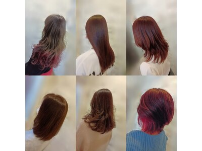 髪質改善／透明感／インナーカラー／ダメージレス／韓国風