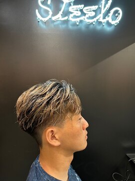 スティーロ 渋谷(Steelo) Steelo フェードカット×海外風カラー